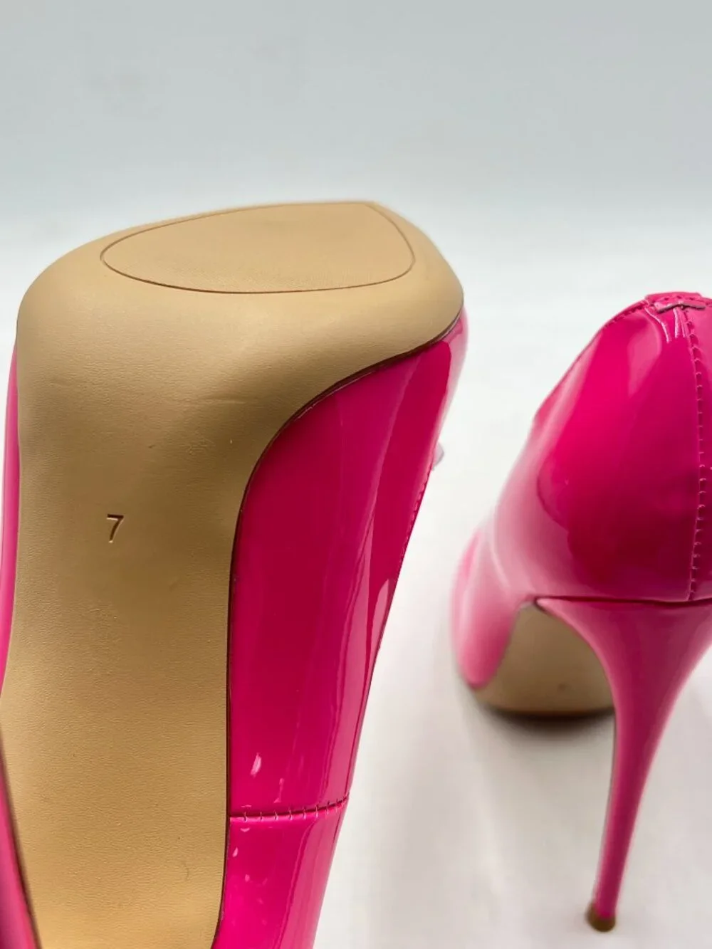 FSJ Hot Pink Pointed Toe High Heels Sexy Stiletto Pumps Office Lady Casual Shoes - Picture 6 of 8